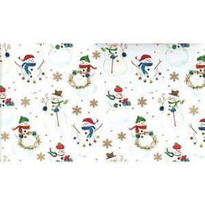 Hallmark Snowman On White Jumbo Roll Wrapping Paper Christmas 90sq ft